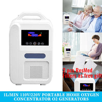 Portable Oxygen Concentrator O2 Generators Air Purifier Ventilator Sleep MINI Oxygen Machine For Home