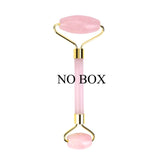 Rose Quartz Roller Slimming Face Massager Lifting Tool Natural Jade Facial Massage Roller Stone Skin Massage Beauty Care Set Box