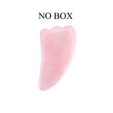 Rose Quartz Roller Slimming Face Massager Lifting Tool Natural Jade Facial Massage Roller Stone Skin Massage Beauty Care Set Box