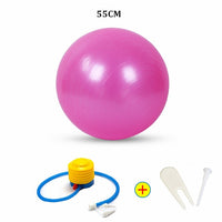 Sports Yoga Balls Bola Pilates Fitness Ball Gym Balance Fitball Exercise Pilates Workout Massage Ball with Pump 55cm 65cm 75cm