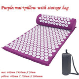 Massager Cushion Massage Yoga Mat Acupressure Relieve Stress Back Body Pain Spike Mat Acupuncture Massage Yoga Mat with Pillow