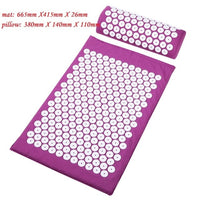 Massager Cushion Massage Yoga Mat Acupressure Relieve Stress Back Body Pain Spike Mat Acupuncture Massage Yoga Mat with Pillow