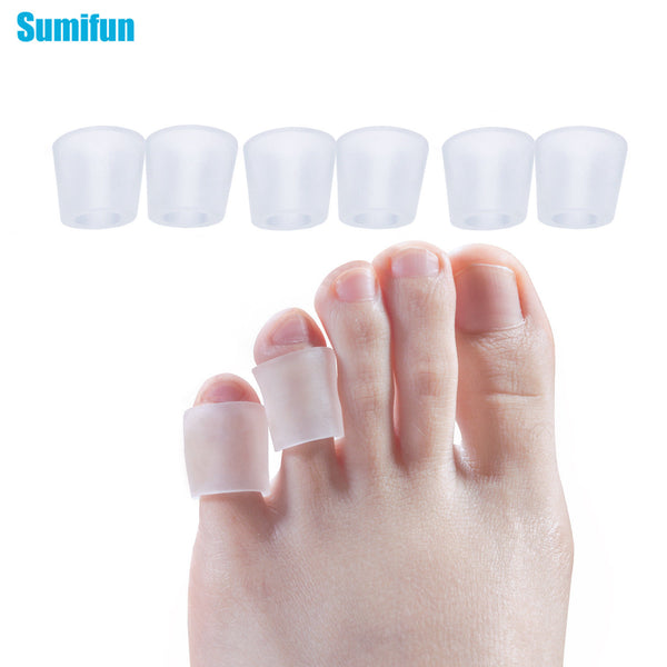 Sumifun 6Pieces=3Pairs Transparent Gel Fingers Protector Corn Corrector Hammer Toe Separator Foot Suport D1325