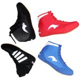 Authentic VeriSign wrestling shoes for men training shoes tendon at the end leather sneakers professional boxing shoes