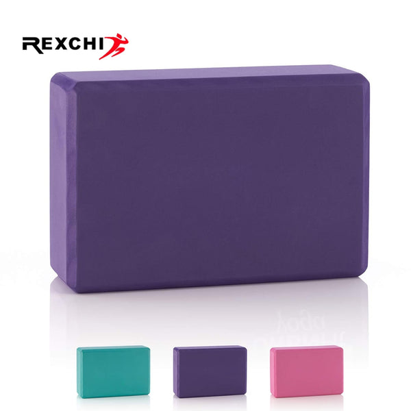 REXCHI Gym Fitness EVA Yoga Block Colorful Foam Block Brick for Crossfit Exercise Workout Training Bodybuilding Equipment